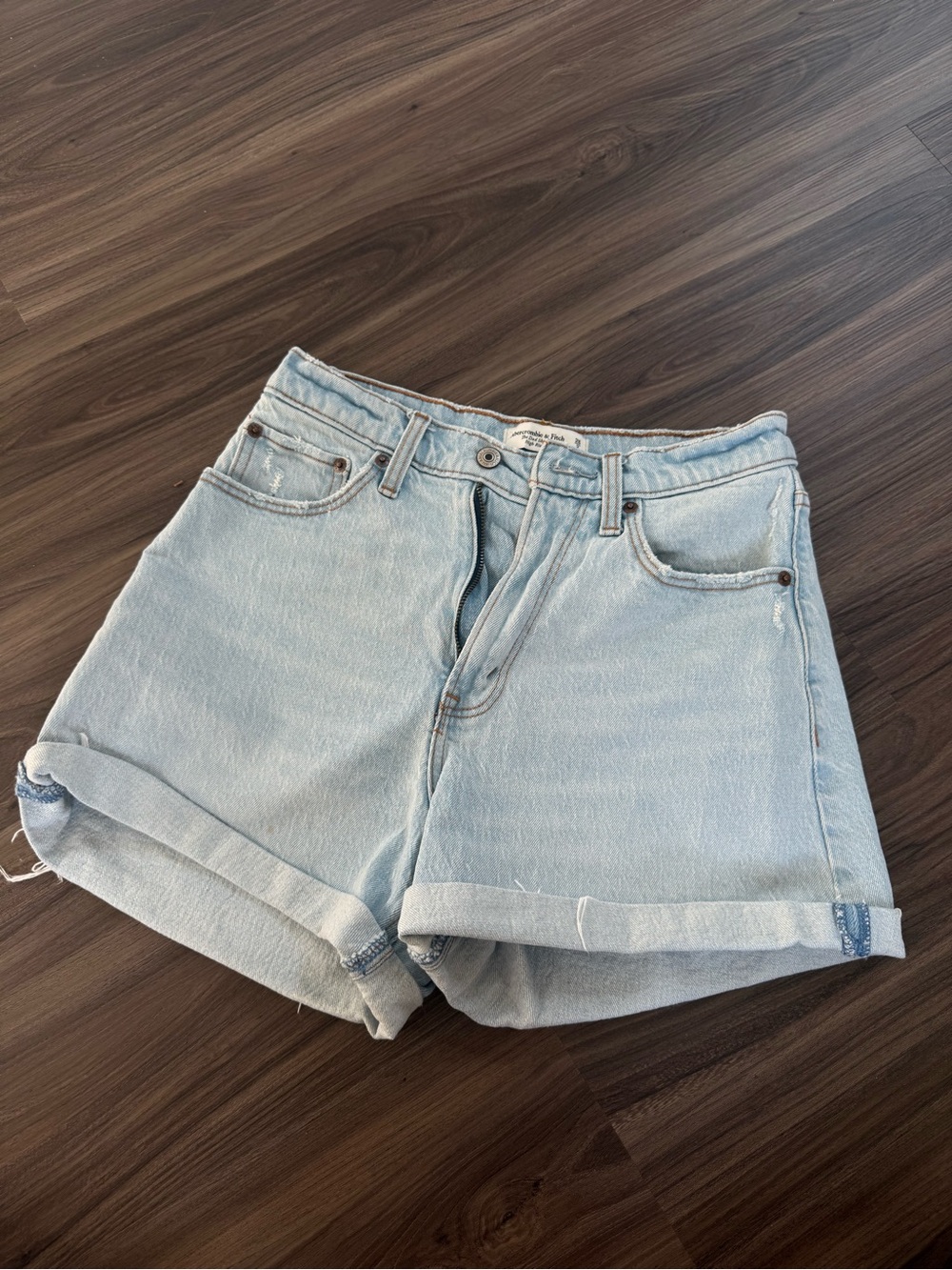 Abercrombie Light Wash Denim Shorts